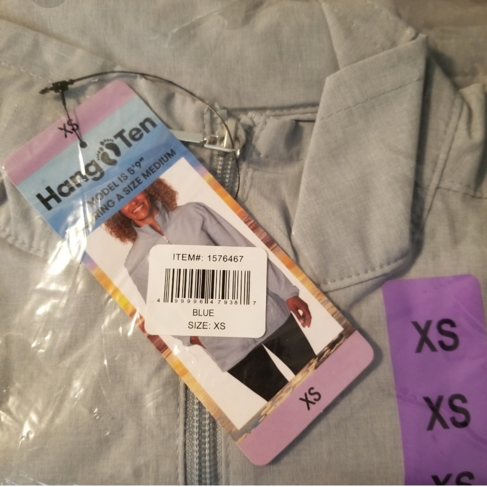 Hang Ten Ladies' Hybrid Jacket blue fog nwt XS - Picture 4 of 4